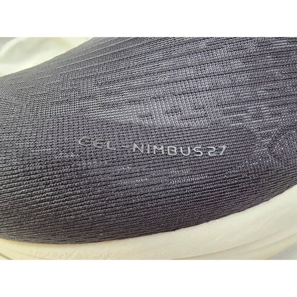 Asics Size 16 Extra Wide 4E Mens Gel Nimbus 27 Black Lake Gray Lace Sneakers NEW - Picture 11 of 16